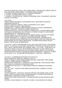 Psychologia osobowości - opracowanie pojęć - Postawa fatalistyczna