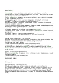 Psychologia osobowości - opracowanie pojęć - Zadowolenie