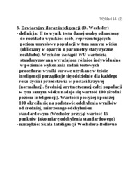 Pomiar inteligencji - wykład nr 14