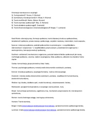 Orientacje teoretyczne w socjologii - opracowanie 