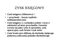 Analiza zysku i rentowności