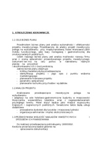 Biznes plan - Motel - prezentacja przedsiębiorstwa