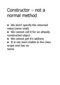 Constructor _ not a normal method