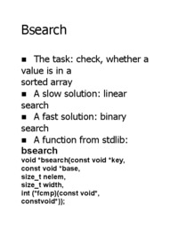 Bsearch