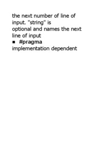 Other Preprocessor Commands