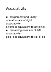 Associativity