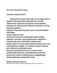Idea analizy Du Pont
