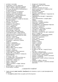 Słówka do kolokwium