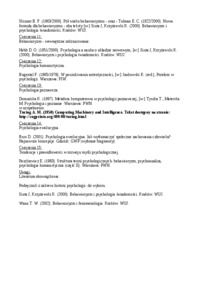 Sylabus z Historii Myśli Psychologicznej