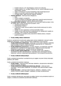 Układy ewidencyjne kosztów