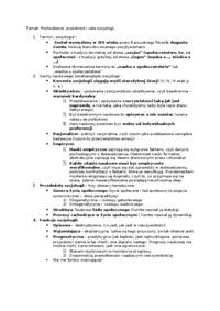 Pochodzenie, przedmiot i cele socjologii