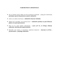 Paremie prawa rodzinnego.