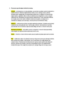 Przyczyny ograniczające zdolność prawną.