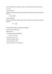 Podstawy decyzji ekonomicznych producenta.