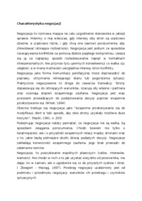 Strategie i techniki negocjacyjne.