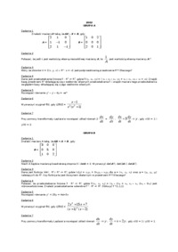 Test zaliczeniowy-algebra liniowa i geometria