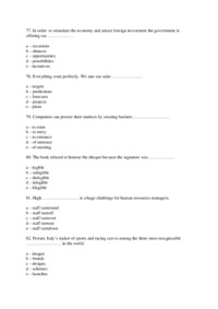 angielski, test przykładowy - Economy