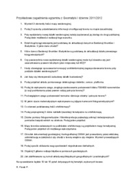 Zagadnienia do egzaminu