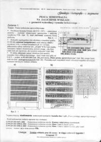 Pismo techniczne - praca semestralna