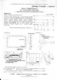 Składanie arkusza formatu A1 - praca semestralna