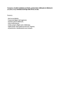 Parametry, od jakich uzależniona jest liczba, powierzchnia i układ placów składowych specjalistycznego terminalu masowego