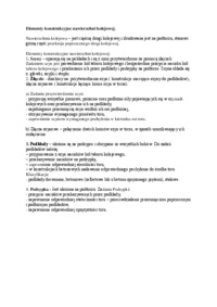 Elementy konstrukcyjne nawierzchni kolejowej