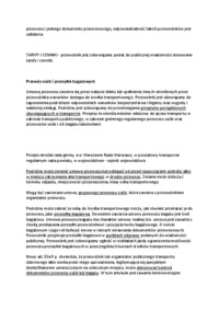 Prawo przewozowe - Zakres przedmiotowy ustawy