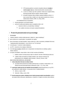 Prawo do poszanowania prywatności