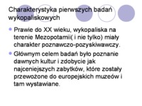 Historia badań wykopaliskowcyh na Bliskim Wschodzie