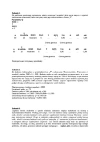 Przykładowe zaliczenie ze statystyki