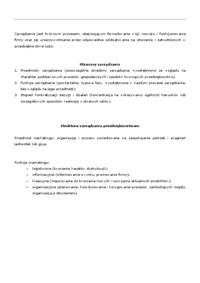 Zarządzanie marketingowe - zagadnienia egzaminacyjne 