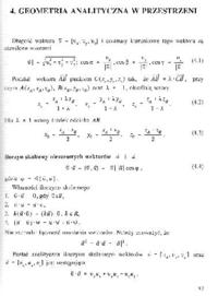 Geometria analityczna w przestrzeni