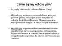 Wnikanie wyselekcjonowanych modeli mykotoksyn przez ludzka skórę