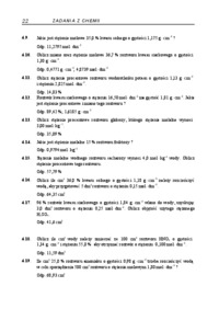 Przeliczania stężęń - zadania z odpowiedziami