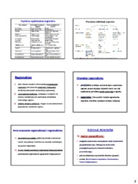 Wykład z gospodarki regionalnej: Region i regionalizacja