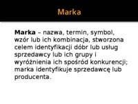 Marka i opakowanie - prezentacja z podstaw marketingu
