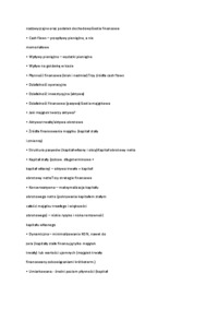 Finanse - wykład 5