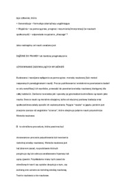 Ekonomia jako nauka - wiedza