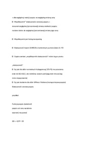 Mikroekonomia - pojecie elastyczności