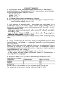 Statystyka- ćwiczenia, test