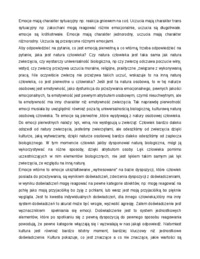 Emocje pierwotne i wtórne