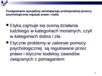 Wymiar etyczny pomocy psychologicznej