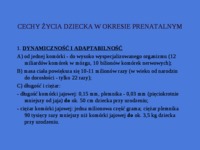 Okres prenatalny-od poczęcia do narodzin