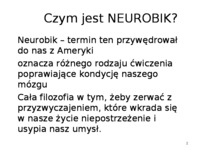 Usprawnienie pamięci-neurobik