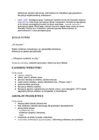 Międzywojenna poezja skamandrycka - Julian Tuwim