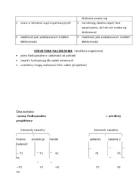 Organizacje elastyczne - macierzowe, procesowe