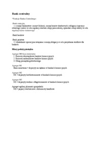 Bank centralny - charakterystyka