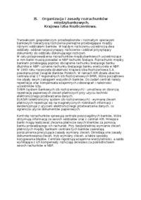 Organizacja i zasady rozrachunków międzybankowych - Krajowa Izba Rozliczeniowa