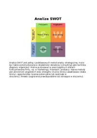Analiza SWOT - definicja - Analiza strategiczna