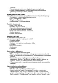 Władza, aksjologia demokracji-Wykład